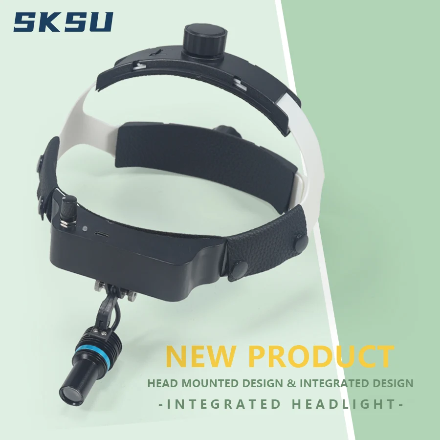 

SKSU Wireless Medical Headlamp Adjustable Brightness Dental Surgical Head Light LED Head Mounted Headlight