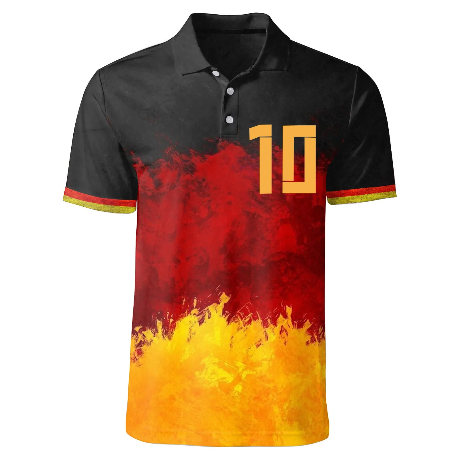 Germany National Flag Print T Shirt For Men Summer Germany Jersey Sports Tops Casual O-Neck Loose Short Sleeve Deutschland Tees