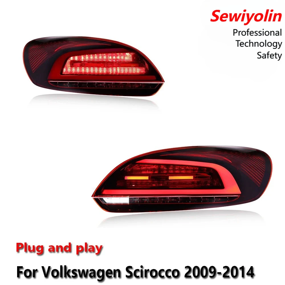 

Светодиодные задние фонари для Volkswagen Scirocco 2009-2014: ДХО, стоп-сигнал, указатель поворота, установка Plug and Play