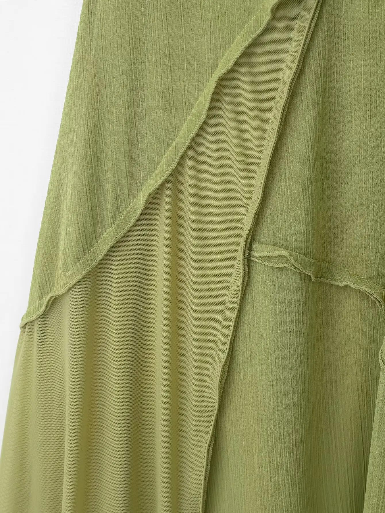 فستان شيفون مثير للعطلات أنيق للنساء بدون أكمام كامي سادة طويل مستقيم أنيق موضة خريف 2025