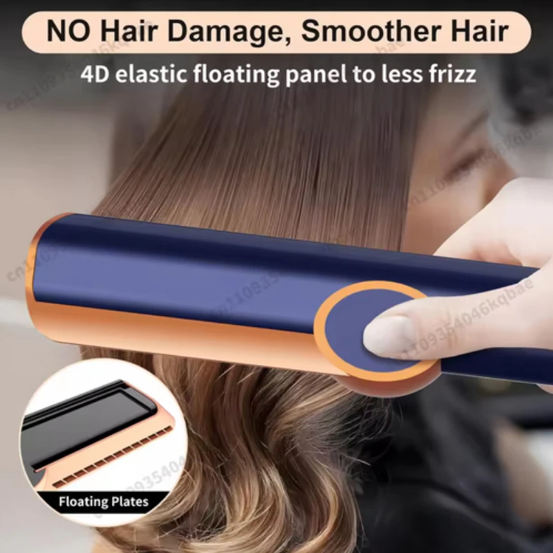 

Фен по лучшей цене, с функцией отрицательных ионов, выпрямляющая расческа, для сухого и влажного использования, выпрямитель без повреждения волос