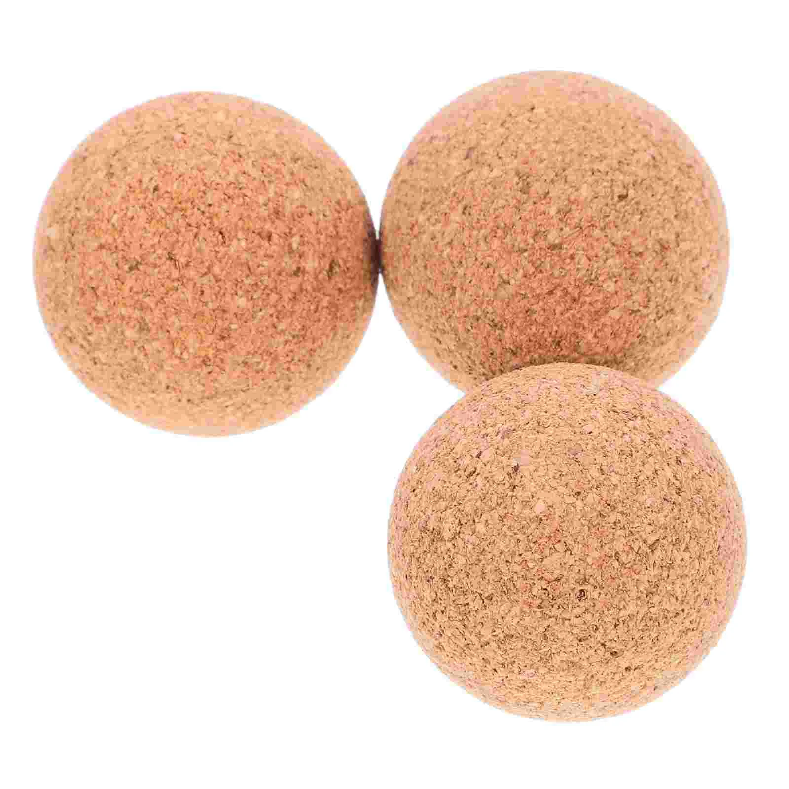 3 Pcs Table Soccer Football Foosball Wood Balls Replaceable Cork Wooden Household Mini