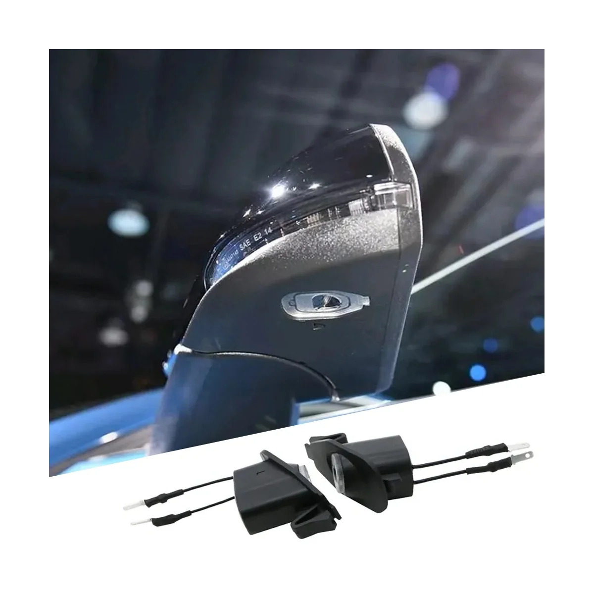 For ford Mustang 2013-2022 LED Side Puddle Laser-Rearview Mirror Puddle Welcome Courtesy Logo Lights