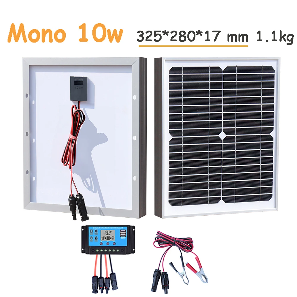 200w 150w 100w 80w 10w rigid solar panel 12v battery charger tempered glass photovoltaic panel monocrystalline home camper car