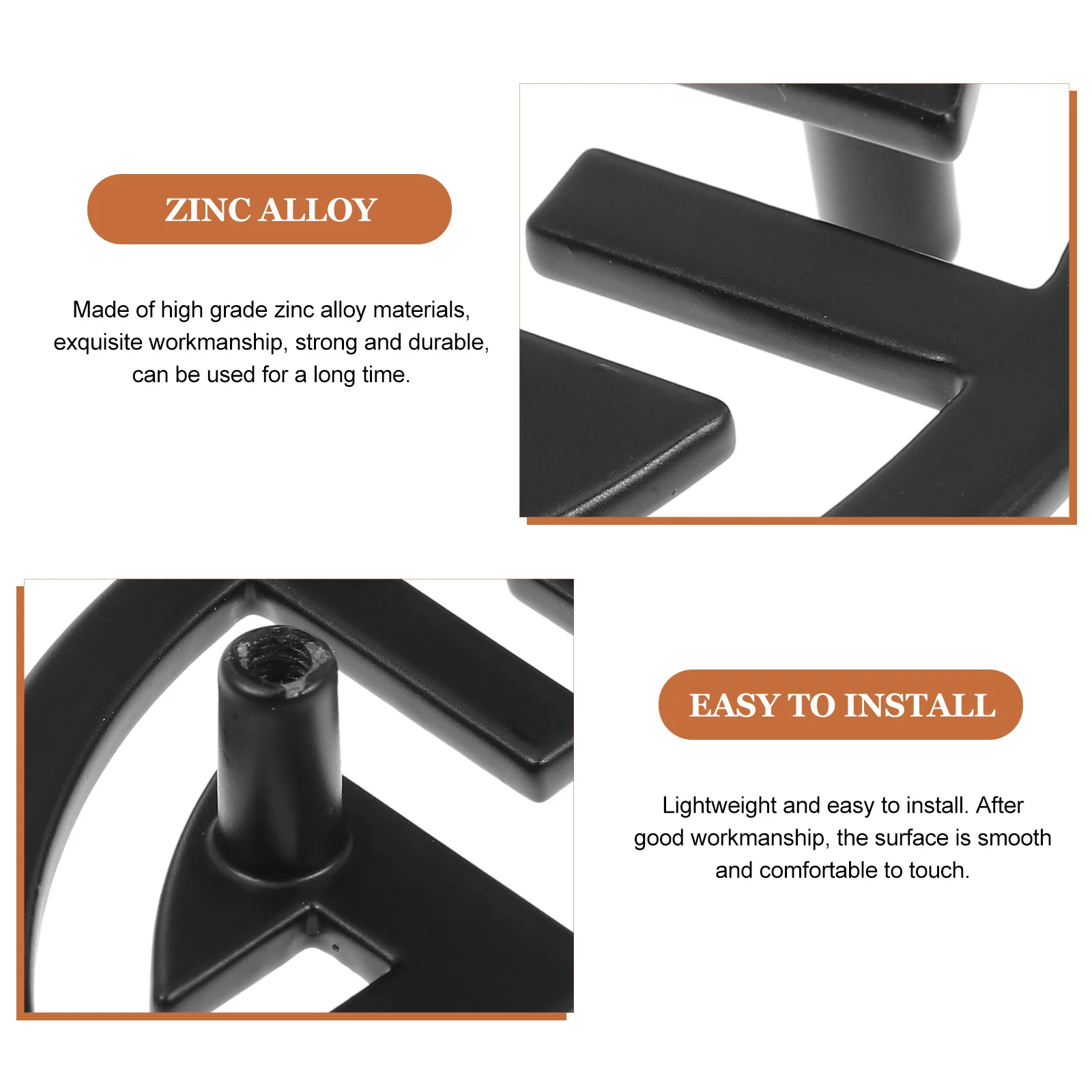 

2Pcs Copper Brushed Zinc Alloy Furniture Door Handles Durable Pulls for Drawer Cabinet Wardrobe Replacement Parts