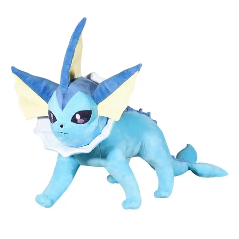 50 ซม.Pokemon Vaporeon ขนาดใหญ่ของเล่นตุ๊กตาอะนิเมะตุ๊กตาหมอนเครื่องประดับผู้ใหญ่เด็กของขวัญวันเกิดของเล่น