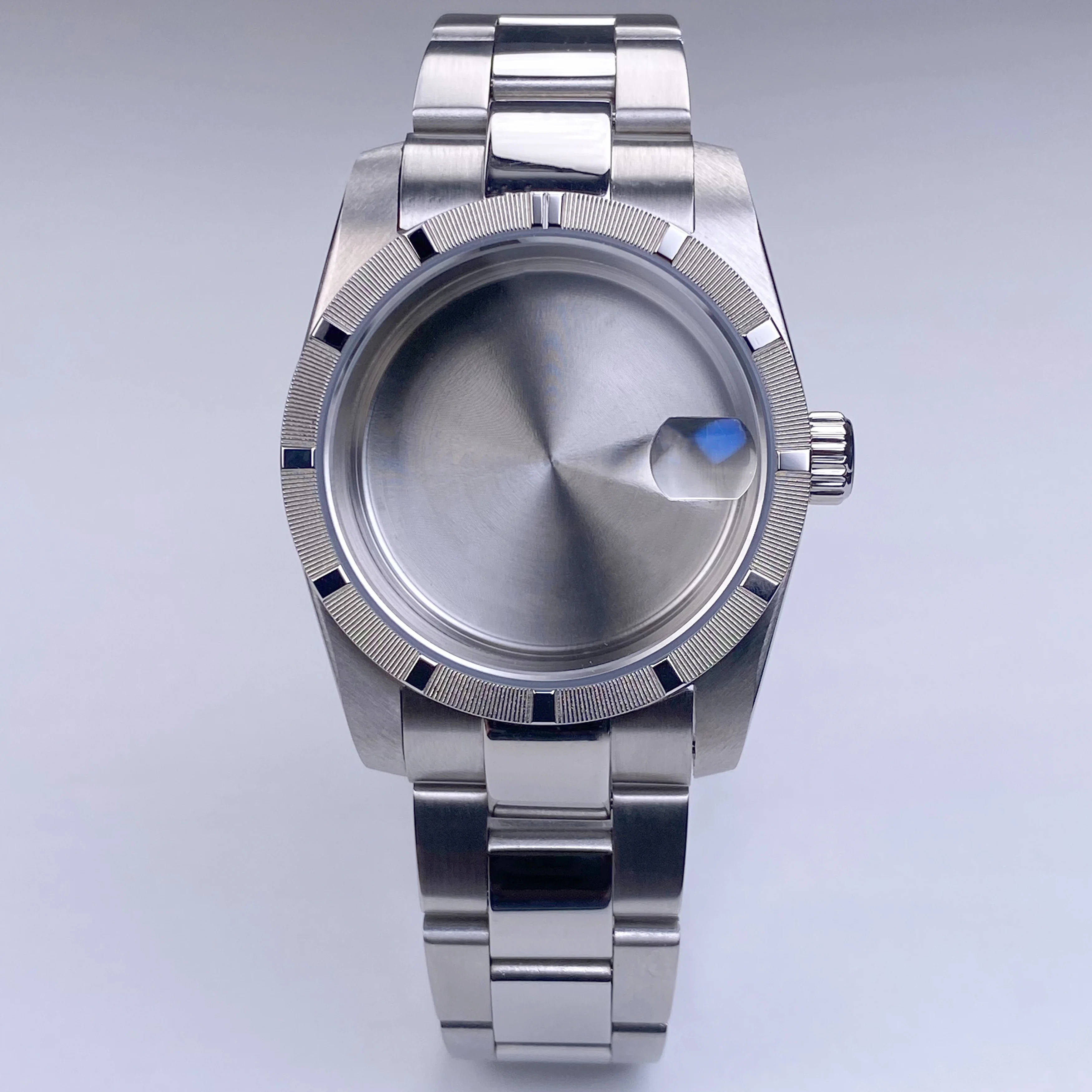 Новые поступления, корпус часов 36 мм, токарный номер двигателя для AK, запасные части, подходят для NH35/36, механизм, сапфировое стекло, нержавеющая сталь