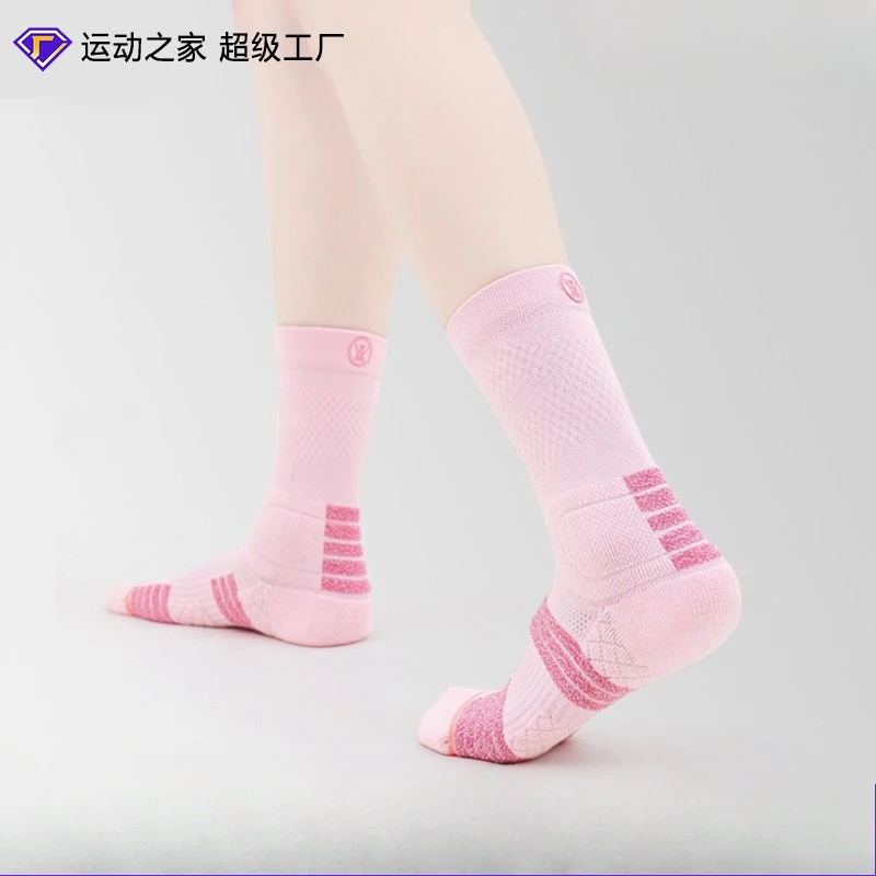 

Sport's House 6pairs Women's Medium Tube Tennis Socks Towel Bottom Breathable Deodorant Sports Socks