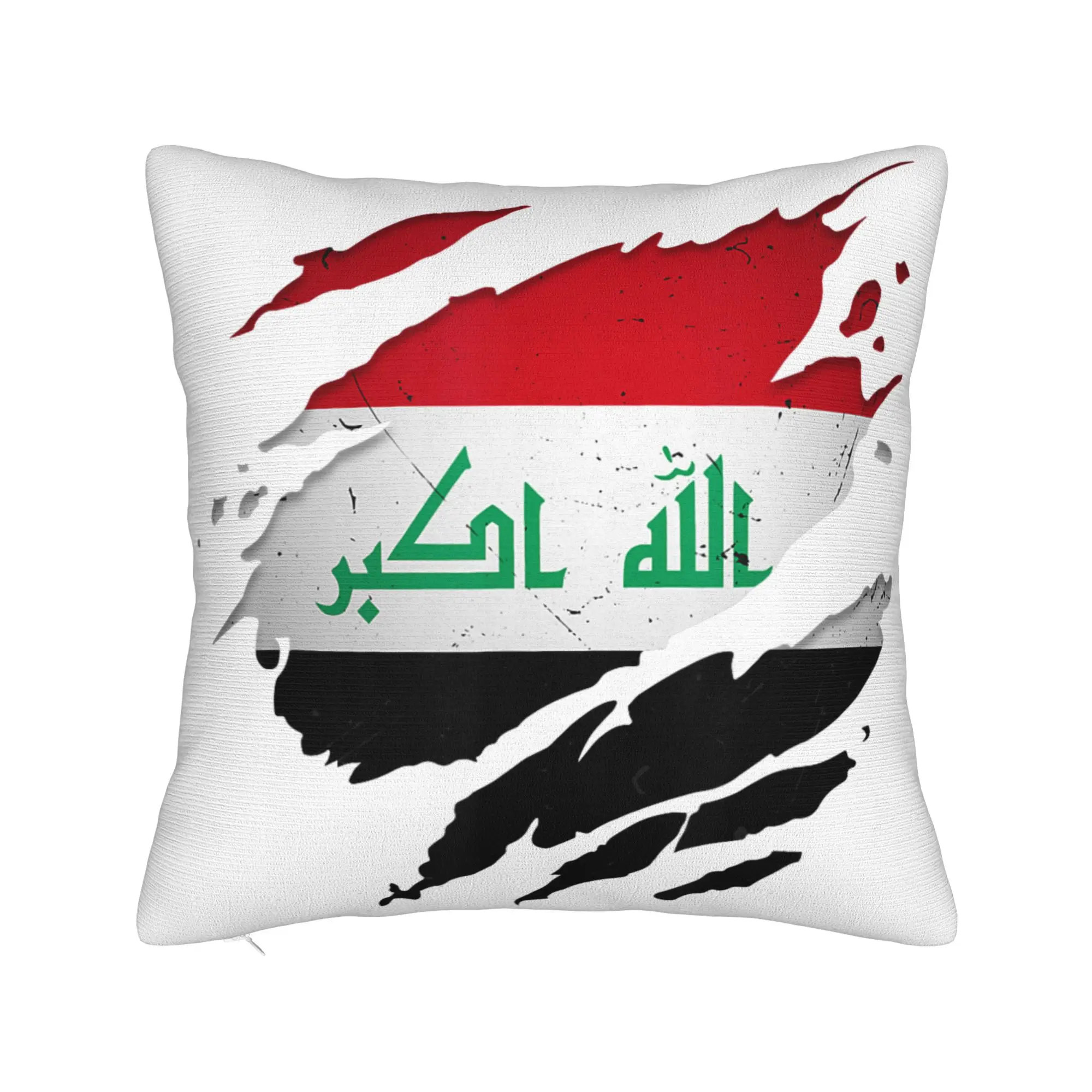 Iraq Flag Pillowcases Accessories Printing Cushion Cover Decoration  Throw Pillow Case Cover Sofa Multi-Size