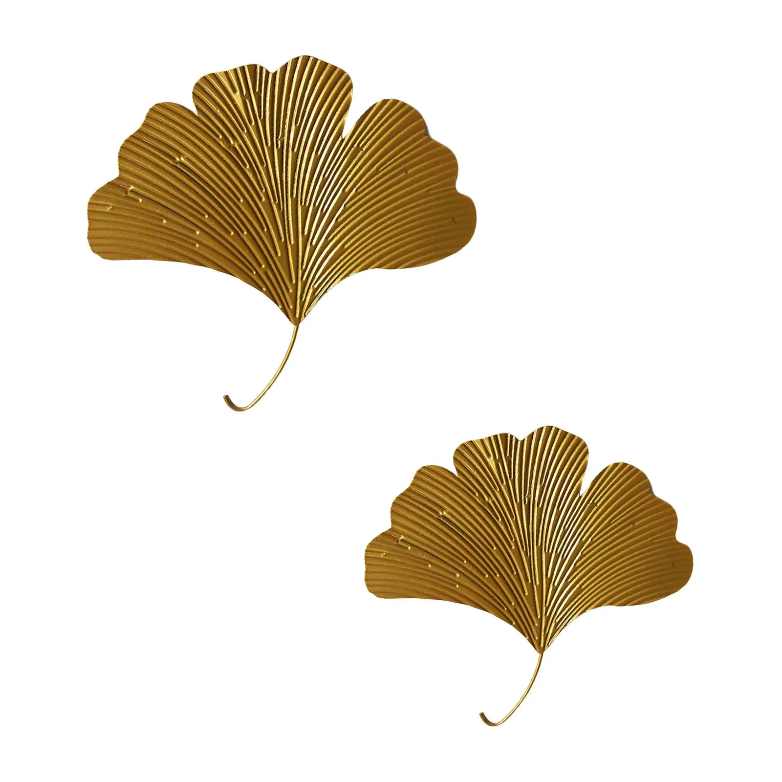 Wrought Iron Ginkgo Leaves Wall Decor Ginkgo Leaves Wall Sculpture Metal Ginkgo Leaf Hanging Art Decoration