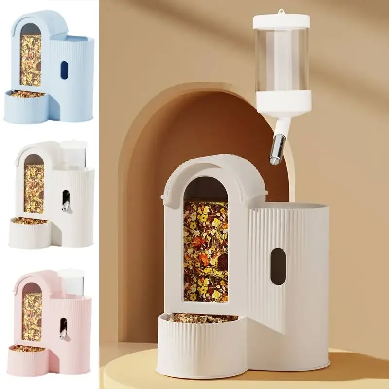 

Автоматическая поилка-кормушка 2-в-1 для мелких животных, герметичная, для хомяков, кроликов, домашних животных, бутылка для питьевой воды