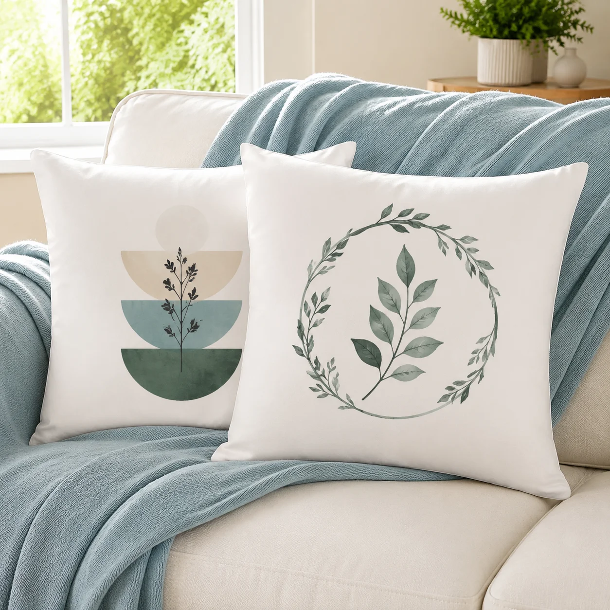 Custom Pillow With Insert Personalized Photo Logo Print Throw Pillow Poly Cotton Cushion Cover Home Decor Gift