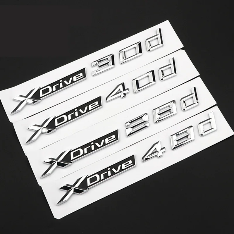 

Car Trunk Stickers For BMW X1 E87 F48 X3 F25 E83 X4 X5 E70 F15 X6 E71 F16 X7 XDrive 18d 20d 30d 40d 50d Emblem Logo Accessories