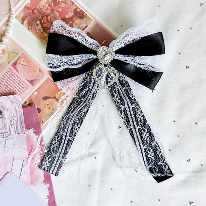 A52E Zarte Schleifen Haarschmuck Haarteil Geburtstagsgeschenk Geeignet für verschiedene Altersgruppen – Detail 3