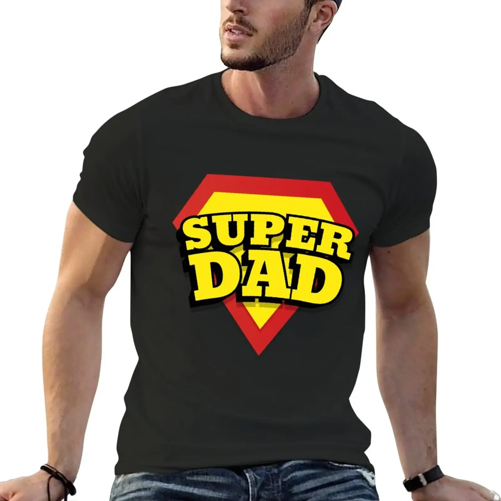 SUPER DAD IS DAD GIFTS FOR FATHER'S DAY T-Shirt summer clothes anime clothes mens white t shirts