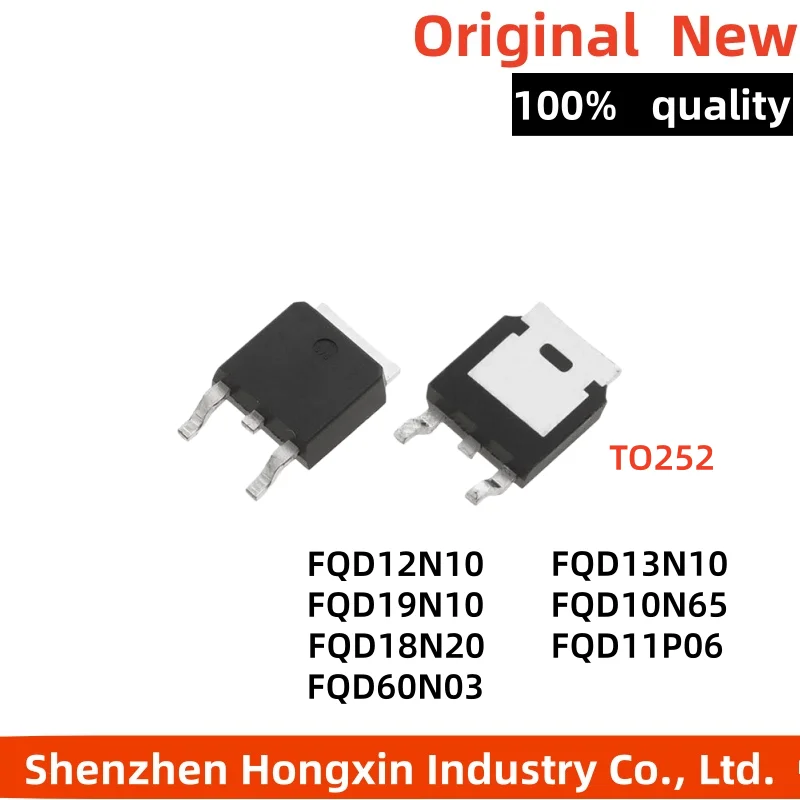10 pieces of FQD10N65C 10N65 12N10 13N10 19N10L 8P10 18N20 TM patch TO-252 N-channel MOSFET