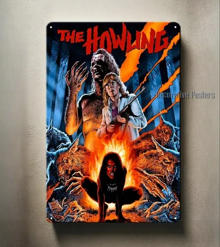 The Howling Metal Poster - Collectable Tin Sign 20x30cm  -aluminum