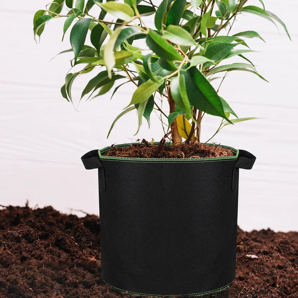 

6Pcs Plant Growing Bags Non-Woven Fabric Nursery Pots for Vegetables Flowers Indoor Outdoor Use Vegetable Growth Bags with