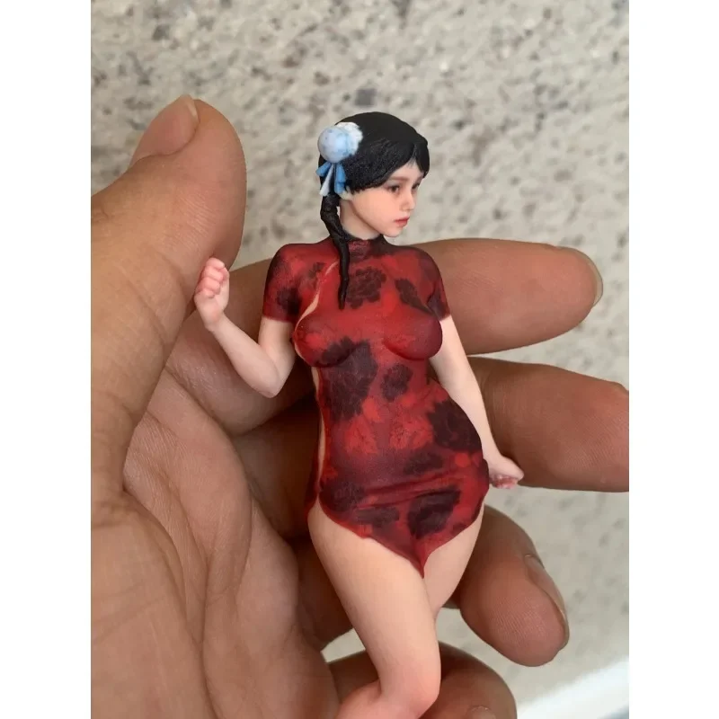 1/16 1/18 1/12 1/10 escala Anime estatua de rol muñecas femeninas figuras de acción atractivas 10cm realista cuerpo regordete escena ornamento regalo