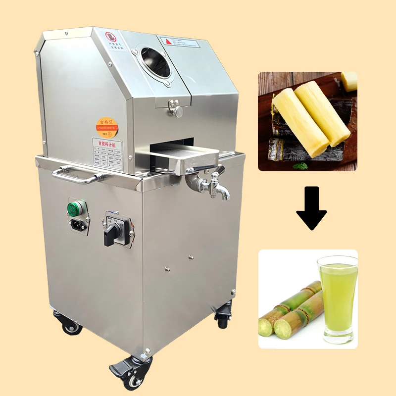 Outdoor Stall Sugar Cane Juice Machine with Motor Portable Cane Extractor
