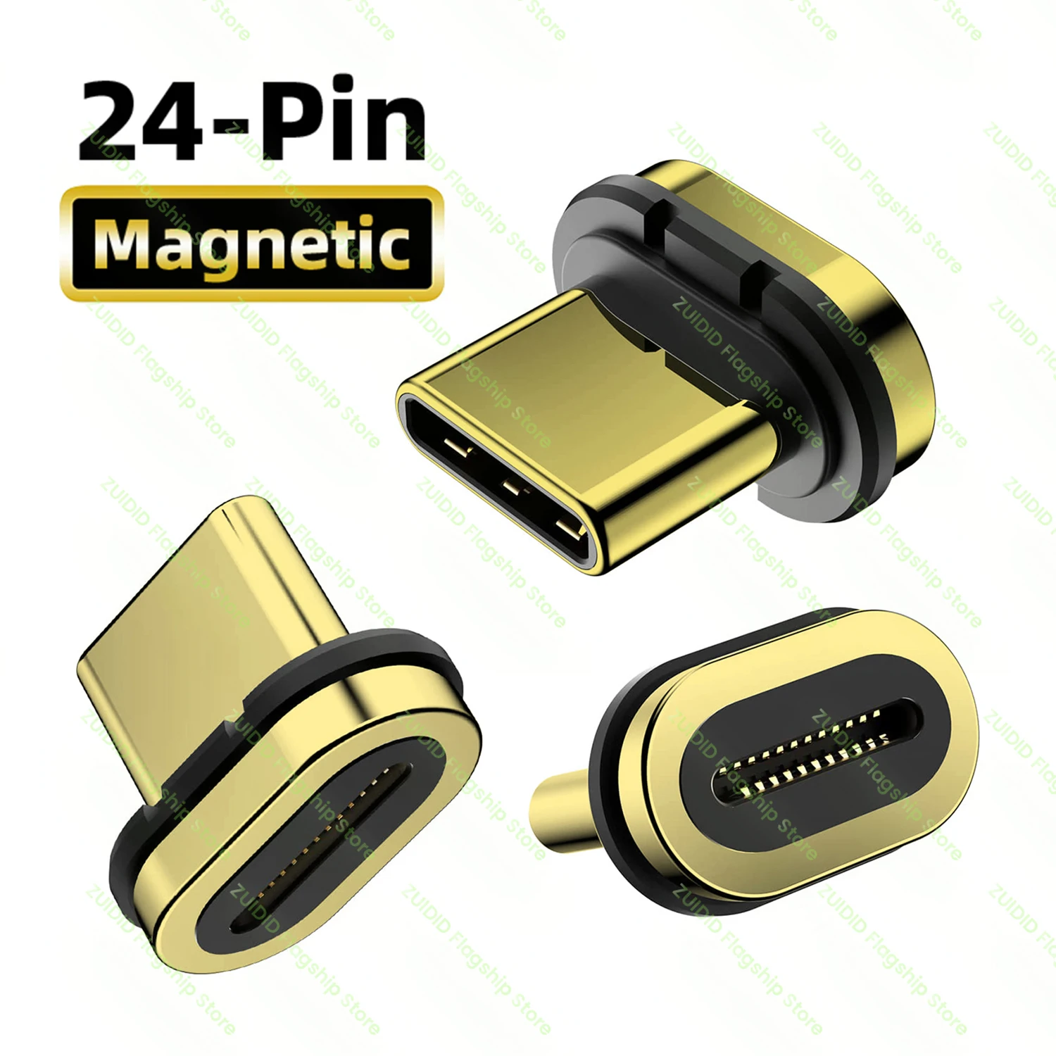 3/5/10Pcs 24-Pin USB Type C Magnetic Cable Adapter For USB4.0 Magnetic Adapter Mobile Phone Dust Plugs Magnetic Tips Converter