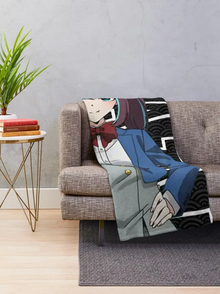 Matama またま Mahou Shoujo ni Akogarete - Gushing over Magical Girls Throw Blanket Quilt Bed Plaid on the sofa Plaid Blankets