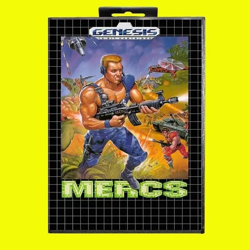 

Игровая карта Mercs MD, 16-битный чехол из США для картриджа игровой консоли Sega Megadrive Genesis