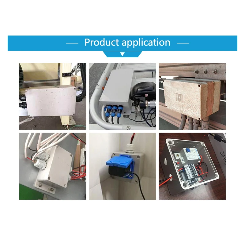 AG نوع مقاوم للماء مفتاح بـزر دفع صندوق وصلات مؤشر التحكم في حالات الطوارئ صندوق عازل بلاستيكي ، فتحة قابلة للتخصيص