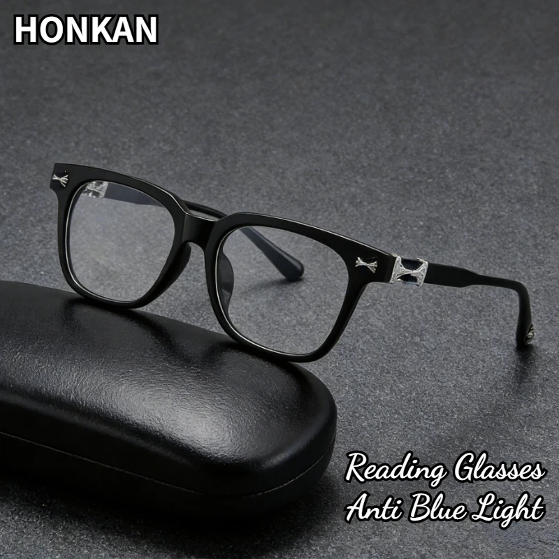 

Square Anti Blue Light Men's Reading Glasses Women Presbyopia Glasses for Men Prescription Eyeglasses Women's Computer Eyewear