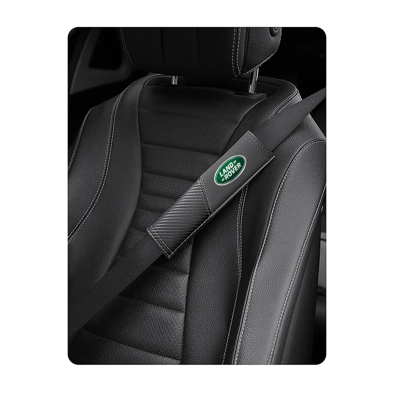 1Pcs car seat belt cover shoulder pad interior accessories for Land Rover Discovery Sport Aurora Velar Car Accessories