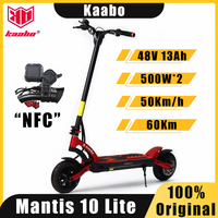 EU STOCK Original Kaabo Mantis 10 Lite Electric Scooter 48V 13Ah 500W*2 Motor Kickscooter 50KM/H 140mm Disk brakes E-scooter