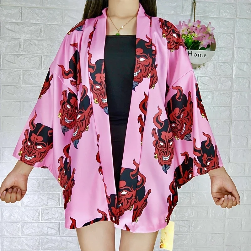

2024 Japanese men's and women's kimono yukata cardigan traditional beach streetwear tops