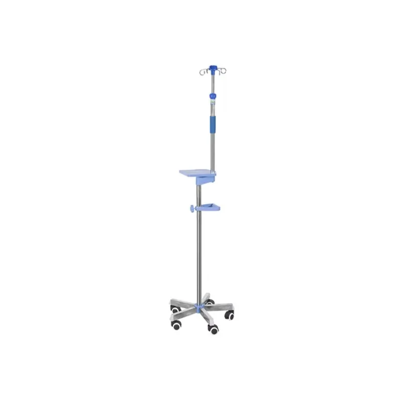 

Hospital Stainless Steel Infusion Stand IV Drip Pole Medical IV Pole Stand Adjustable Infusions Stand with Wheels
