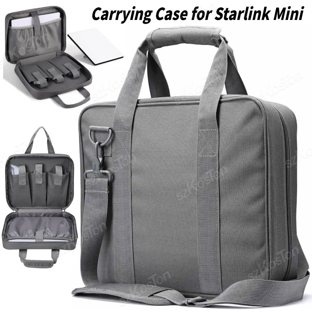 

Travel Carrying Case for Starlink Mini Accessorie Kits Outdoor Camping Shockproof Portable Storage Bag with Shoulder Strap