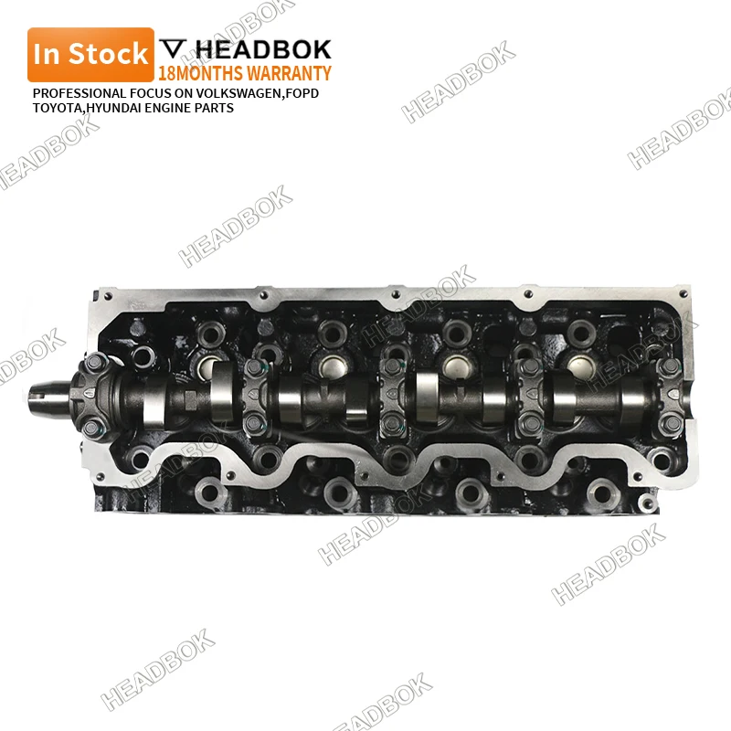 ForDiesel محرك السيارة الجمعية 5L رأس اسطوانة كاملة مع صمام عمود الحدبات قطع غيار المحرك لتويوتا 11101-54151 #2