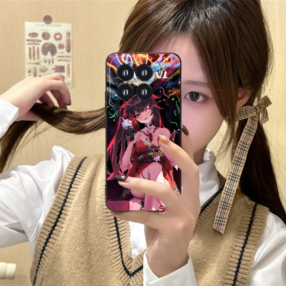 Honkai Start Rail Sparkle Cell Phone Case for Xiaomi 14 13 12 11 10 9 T Ultra Lite Pro S SE X 5G Black Soft Phone Cover Shell