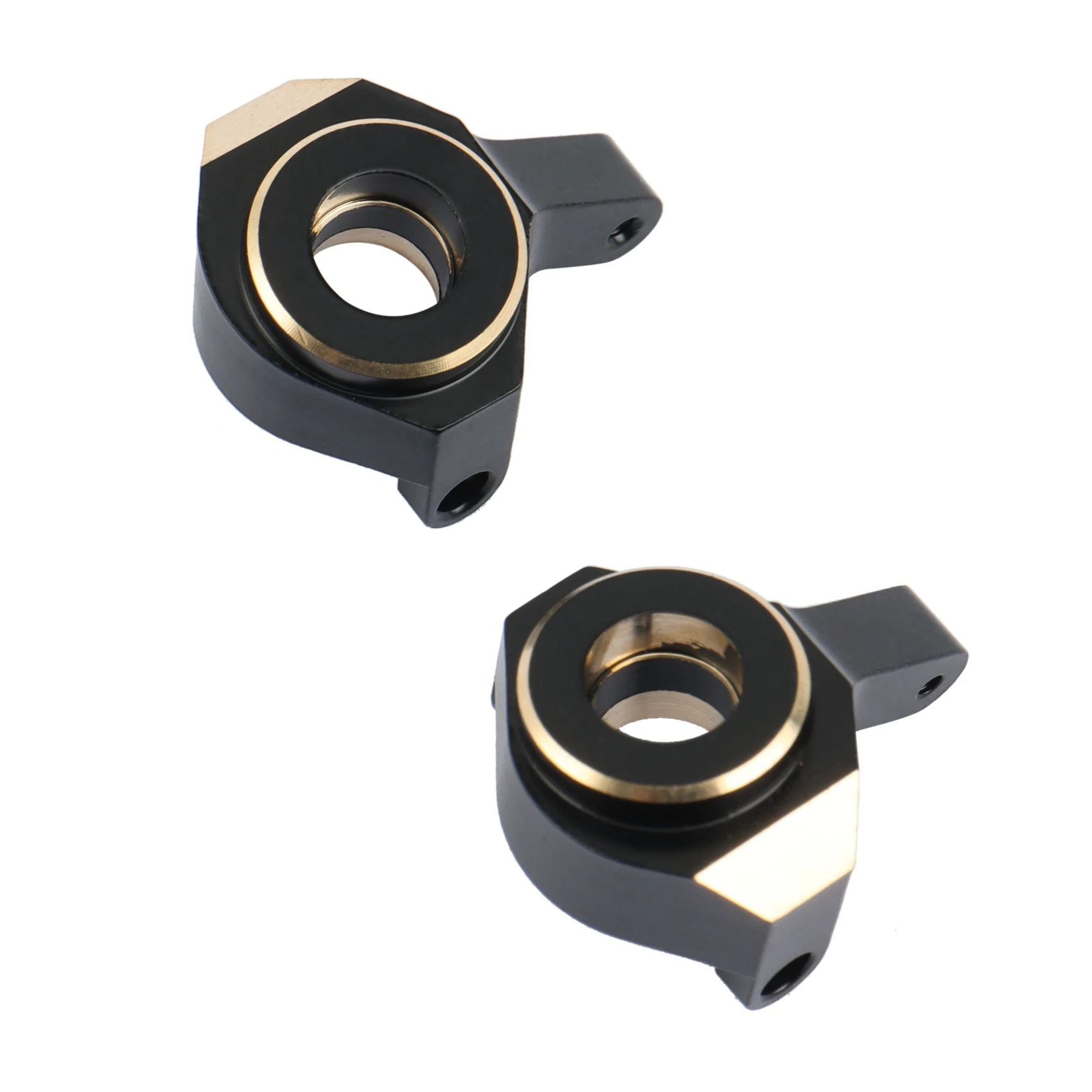 2Pcs Metal Brass Steering Knuckle Counterweight for 1/24 RC Crawler Car Axial SCX24 90081 AXI00001 Upgrade Parts