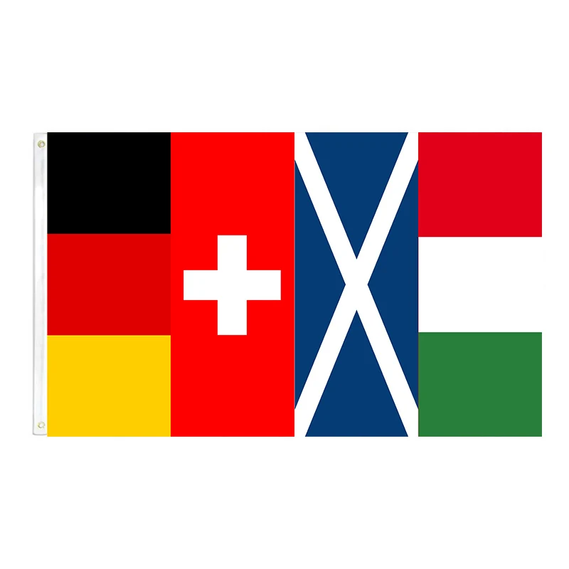 Group A Germany Switzerland Scotland Hungary Flag 2ft*3ft (60*90cm) 3ft*5ft (90*150cm) Size Christmas Decorations Flag Banner