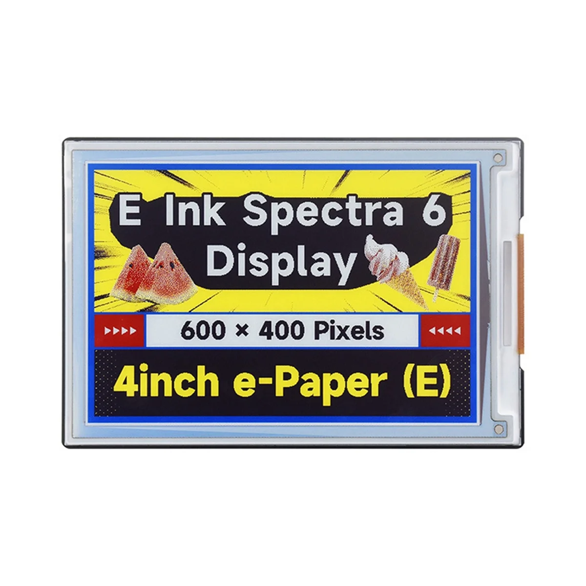 Sale Waveshare 4 Inch E-Paper Screen Module HAT+ Full-Color Display 600x400 for Raspberry Pi/Jetson Nano/RDK X3