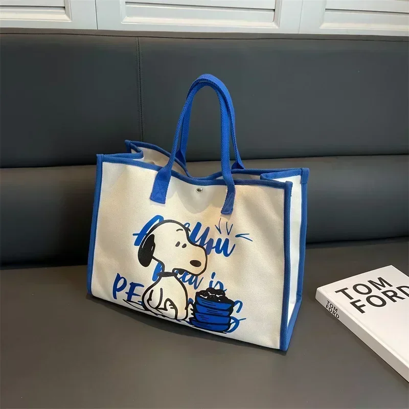 

snoopy New Canvas Shoulder Bag Large Capacity Mommy Diaper Bag women Cartoon Handbag Fashion Travel Tote Bag