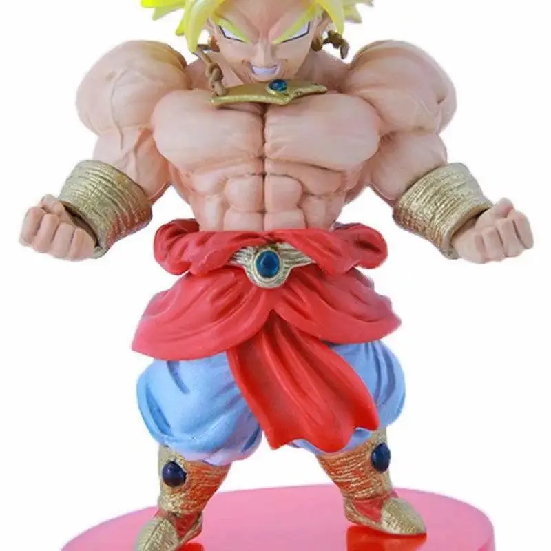 드래곤볼 근육 브로리 14cm 슈퍼 사이언 애니메이션 피규어 액션 모델 팬 컬렉션 데스크탑 장식품