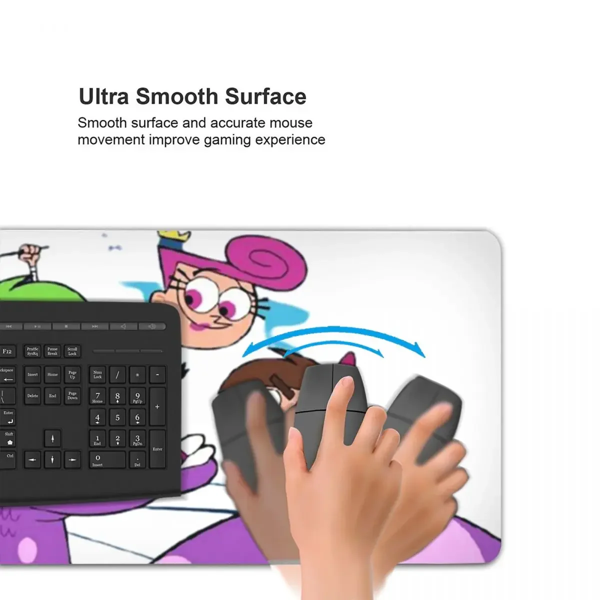 Fairly Oddparents Cosmo Large Mouse Pad Computer Keyboard Mouse Mat Gamer PC Laptop Desk Mat Office Accessories Table Mats