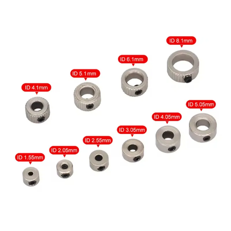 10PCS Metal Wheel Lock Collar Shaft Axle Bushing Landing Gear Stopper 1.6/2.1/ 2.6/ 3.1/ 4.1/ 5.1/ 6.1/ 8.1mm for RC Model Parts
