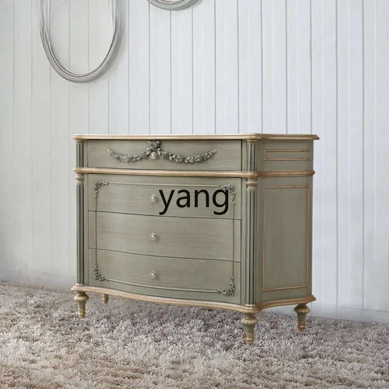 

yjq solid wood four or five bucket entrance storage cabinet