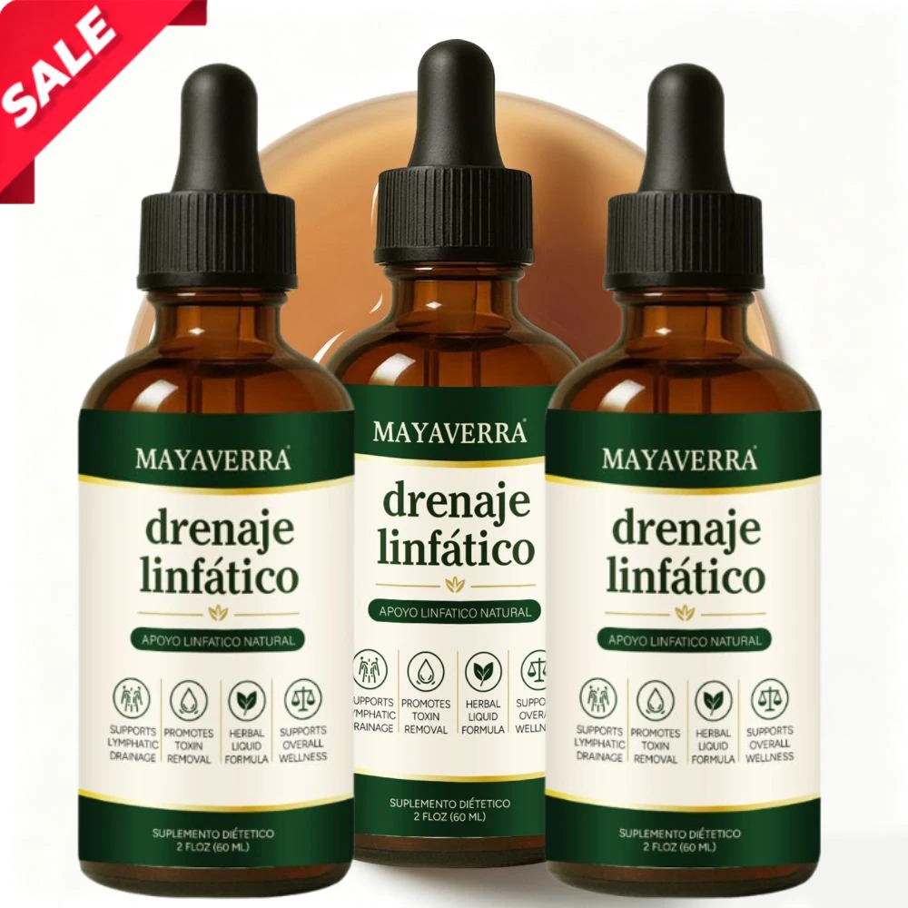 MAYA VERRA Lymphatic Drainage Liquid Drops 60ml Natural Organic Herbal Extracts Gentle Support Relieve Swelling for Unisex