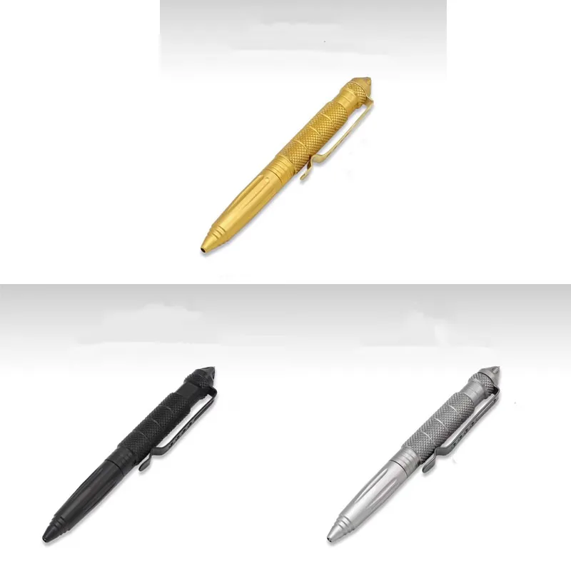 1-4 Stück Taktischer Stift Multifunktional aus Aluminiumlegierung für Outdoor-Camping Sicherheit Überlebens-Taktikwerkzeug Notfall-Glasbrecher-Stift