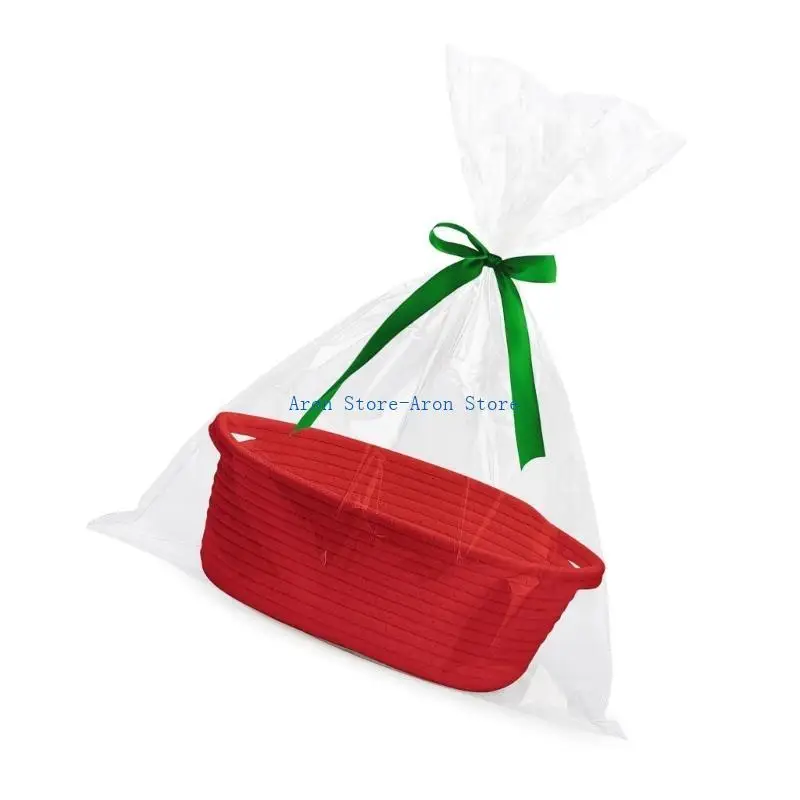 H3CF Breathable Fabric Fabric Organizers Portabel Portable Woved Storage Container Genggam Organisasi Tas untuk Penggunaan Rumah