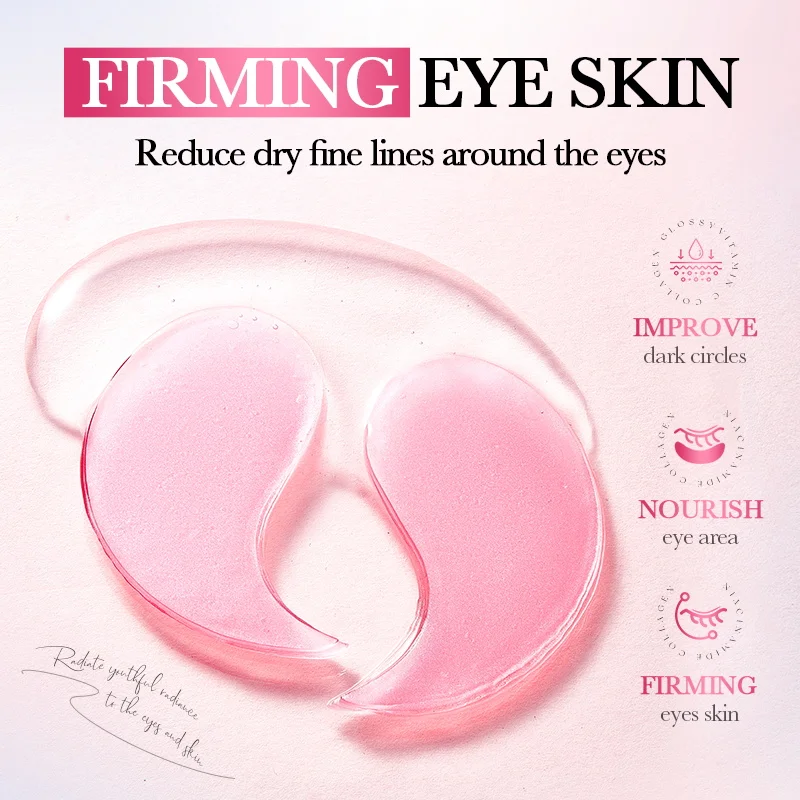 80pcs BIOAQUA Nicotinamide Collagen Eye Mask Anti Dark Circles Whitening Anti-Wrinkles Moisturizing Anti-Aging Eye Patches