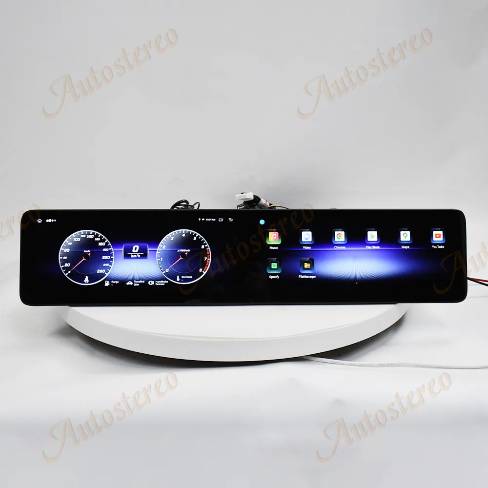 

25 inch Dual Screen Android14 Car Radio Carplay Screen For Mercedes Benz C CLS W205 2015-2018 Multimedia Player GPS Navigation