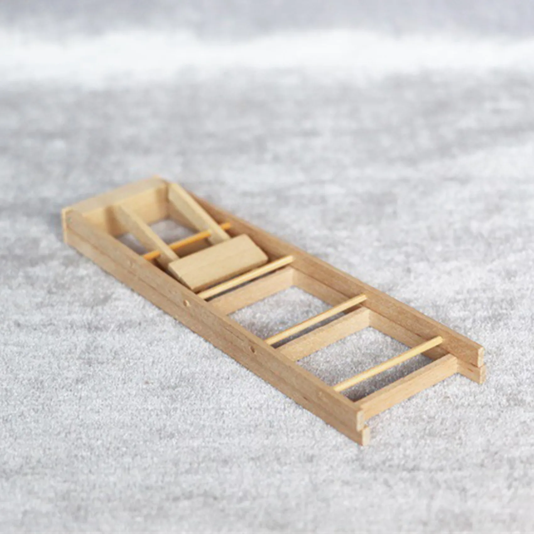 1/12 Dollhouse Miniature Furniture Wooden Ladder Simulation Dollhouse Furniture Toys for Dollhouse DecorateJAS